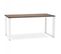 Bureau Design "hovik" 160cm Noyer et Blanc