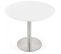 Table De Repas Design "kansas" 90cm Blanc