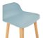 Tabouret De Bar Design "toki" 87cm Bleu et Naturel