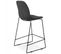 Tabouret De Bar En Tissu "oscar" 101cm Gris Foncé