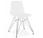 Chaise Design "spider" 83cm Blanc et Argent