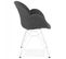 Fauteuil Design "syndra" 85cm Gris Foncé