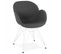 Fauteuil Design "syndra" 85cm Gris Foncé