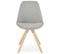 Chaise Scandinave "yolanda" 82cm Gris et Naturel