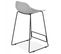 Tabouret De Bar "blitz" 85cm Gris et Noir