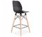 Tabouret De Bar Scandinave "astral" 105cm Noir