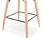 Tabouret De Bar Scandinave "astral" 105cm Noir