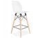 Tabouret De Bar Scandinave "astral" 105cm Blanc