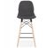 Tabouret De Bar Scandinave "planet" 107cm Gris Foncé