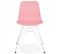 Chaise Design "spider" 83cm Rose et Blanc