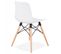 Chaise Scandinave "cryptek" 80cm Blanc