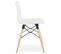 Chaise Scandinave "cryptek" 80cm Blanc