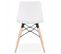 Chaise Scandinave "cryptek" 80cm Blanc