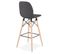 Tabouret De Bar Scandinave "jelena" 111cm Gris Foncé