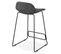 Tabouret De Bar Design "sochi" 85cm Gris Foncé et Noir