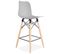 Tabouret De Bar Design "marlina" 108cm Gris