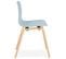 Chaise Design "sparkling" 81cm Bleu et Naturel