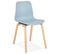 Chaise Design "sparkling" 81cm Bleu et Naturel