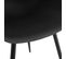 Chaise Design Avec Accoudoirs "sinco" 85cm Noir
