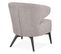 Fauteuil Design Lounge "hera" 72cm Gris et Noir