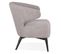 Fauteuil Design Lounge "hera" 72cm Gris et Noir