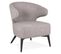 Fauteuil Design Lounge "hera" 72cm Gris et Noir