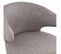 Fauteuil Design Lounge "hera" 72cm Gris et Naturel