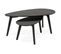 Lot De 2 Tables Gigognes Design "gilda" 100cm Noir