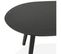 Lot De 2 Tables Gigognes Design "gilda" 100cm Noir