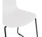 Chaise Design "mandreo" 82cm Blanc et Noir