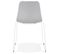 Chaise Design "mandreo" 82cm Gris et Blanc