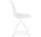 Chaise Design En Métal "morayo" 83cm Blanc