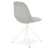 Chaise Design En Tissu "monica" 84cm Gris et Blanc