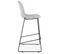 Tabouret De Bar Design Tissu "molie" 111cm Gris