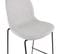 Tabouret De Bar Design Tissu "molie" 111cm Gris