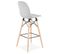 Tabouret De Bar Scandinave "jelena" 111cm Gris