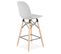 Tabouret De Bar Scandinave "jelena" 107cm Gris