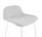 Tabouret De Bar Design "sochi" 85cm Gris et Blanc