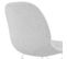 Chaise Design En Tissu "quebec" 83cm Gris et Blanc