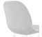 Chaise Design En Tissu "quebec" 83cm Gris et Blanc