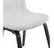 Chaise Design En Tissu "tikel" 81cm Gris et Noir