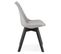 Chaise Design "toledo" 82cm Gris et Noir