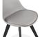 Chaise Design "toledo" 82cm Gris et Noir