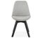 Chaise Design En Tissu "dafou" 82cm Gris et Noir