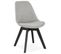 Chaise Design En Tissu "dafou" 82cm Gris et Noir