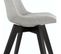 Chaise Design En Tissu "dafou" 82cm Gris et Noir