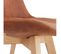 Chaise Design "mirka" 85cm Marron et Naturel