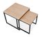 Lot De 2 Tables Gigognes Bois "lyna" 50cm Naturel