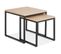 Lot De 2 Tables Gigognes Bois "lyna" 50cm Naturel