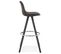 Tabouret De Bar "caneo" 97cm Gris Foncé et Noir